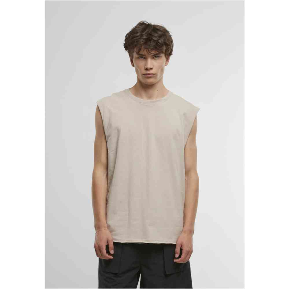 Urban Classics - Open Edge Sleeveless shirt - Grey